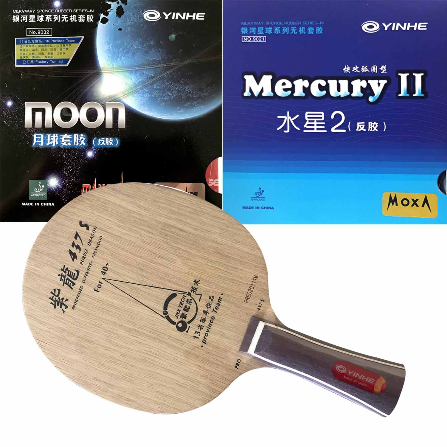 Pro Combo Racket YINHE Purple  - огляд і ціна Table Tennis Zhang Jike